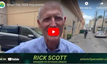 Rick Scott, Senador de los Estados Unidos envió un cordial saludo al equipo de Smart City Ecuador